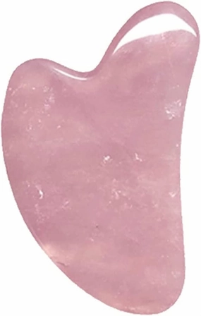 Gua sha Scraper Board Rose Quartz Face Thin Massager Natural Stone Guasha Board Jade Roller Pink Crystal Facial Scraper Jade Facial Roller Set Massage Tool Set (Color : Guasha a)