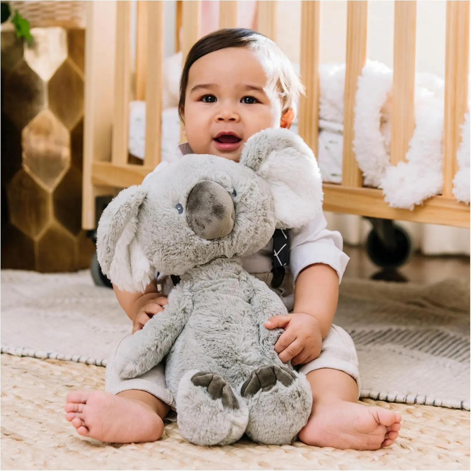 GUND Baby, Lil’ Luvs Collection Shay Koala Bear Plush Stuffed Animal, Gray and White, 12”