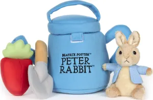 Gund Beatrix Potter Peter Rabbit Easter Basket Plush Playset, 5 Pieces, 6"