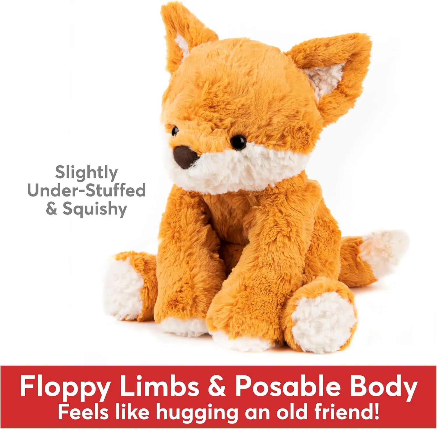 GUND Cozys Collection Fox Stuffed Animal Plush Toy for Ages 1 and Up, Orange, 10”
