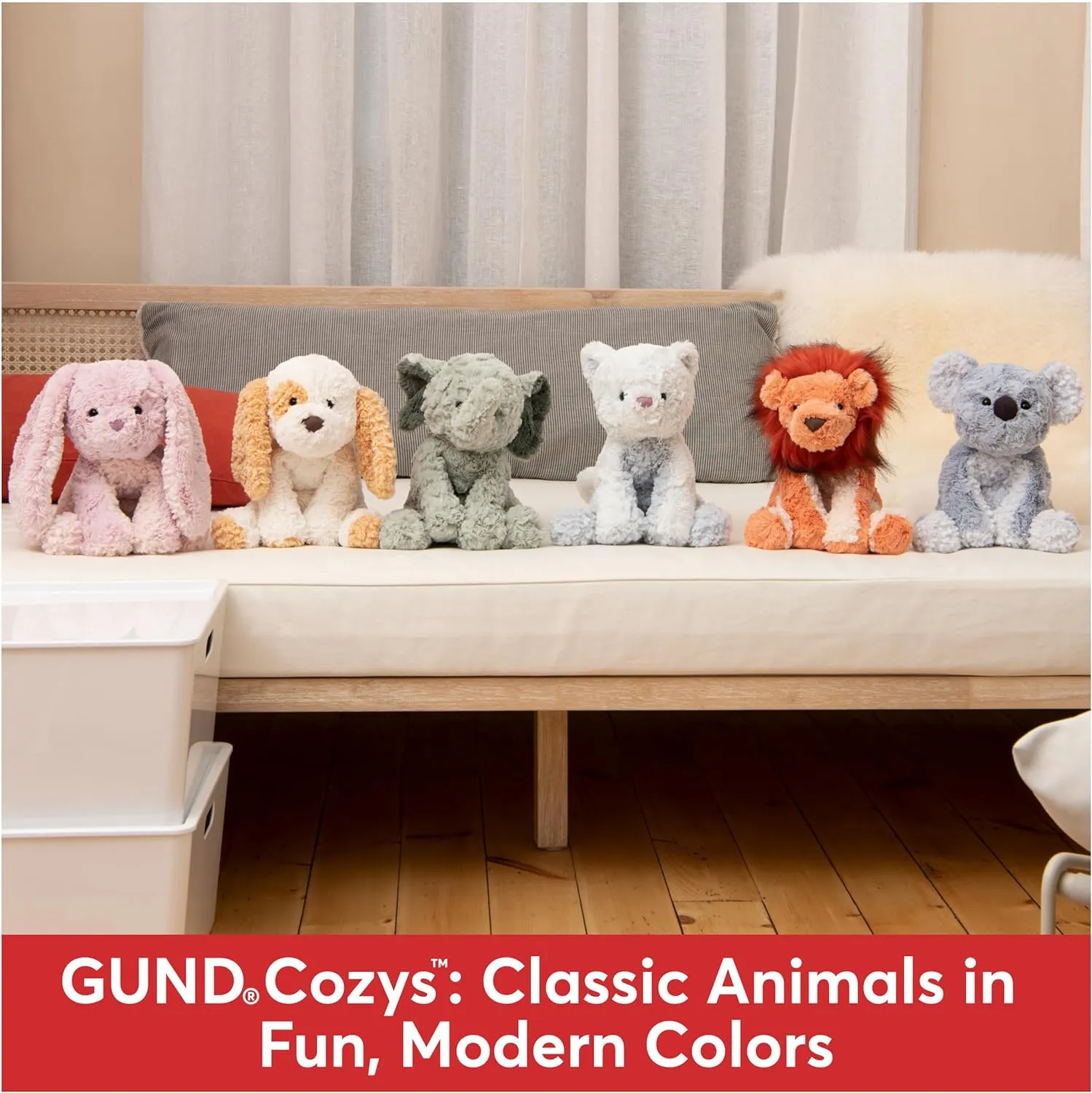 GUND Cozys Collection Fox Stuffed Animal Plush Toy for Ages 1 and Up, Orange, 10”