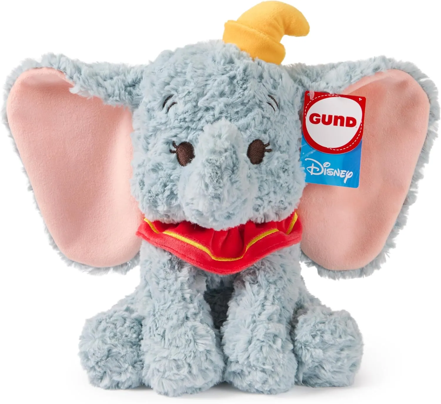 GUND Disney Official Dumbo Plush, Disney Cozys Collection, Dumbo Toys, Elephant Stuffed Animal for Ages 1 and Up, Gray, 10”