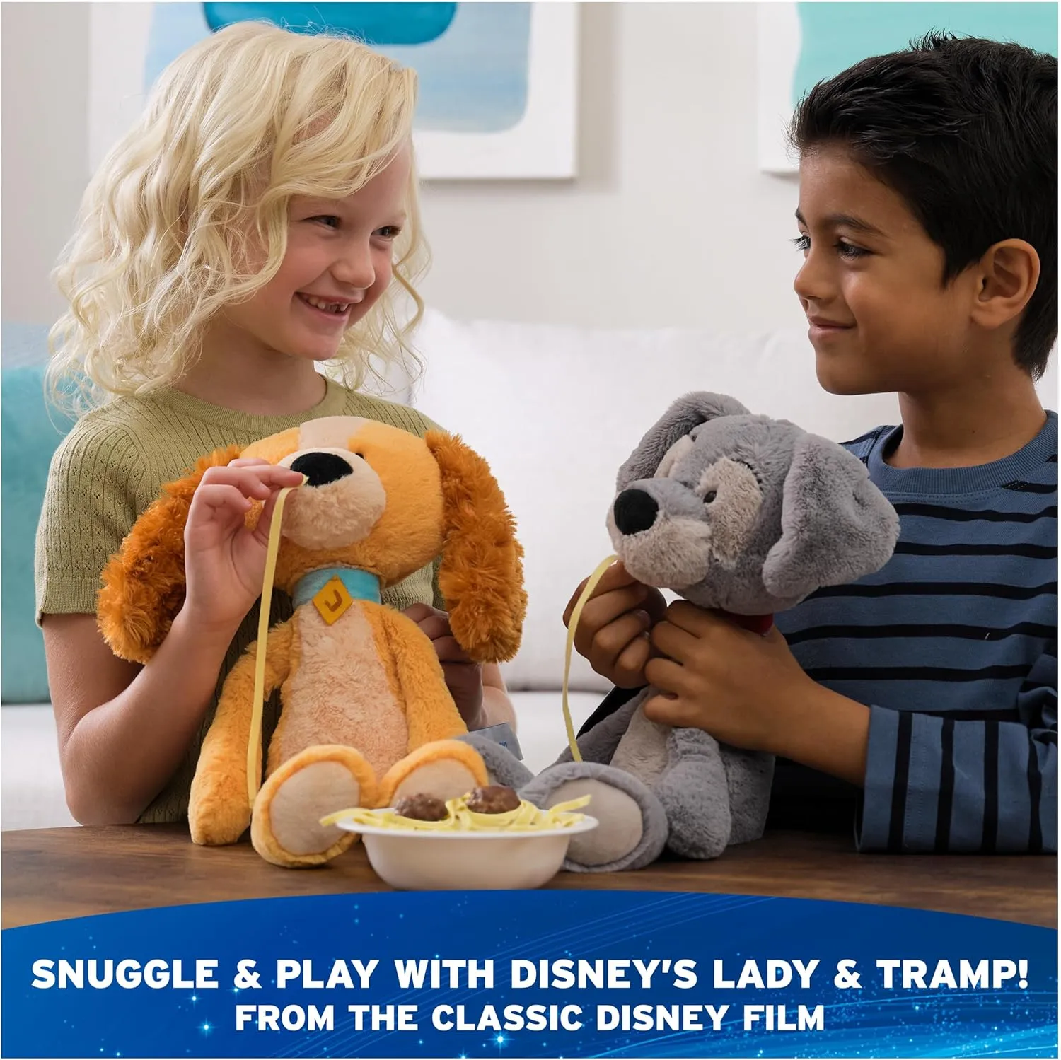 GUND Disney Official Lady Toothpick Plush, Lady and The Tamp, Dog Stuffed Animal for Ages 1 and Up, Brown, 15”