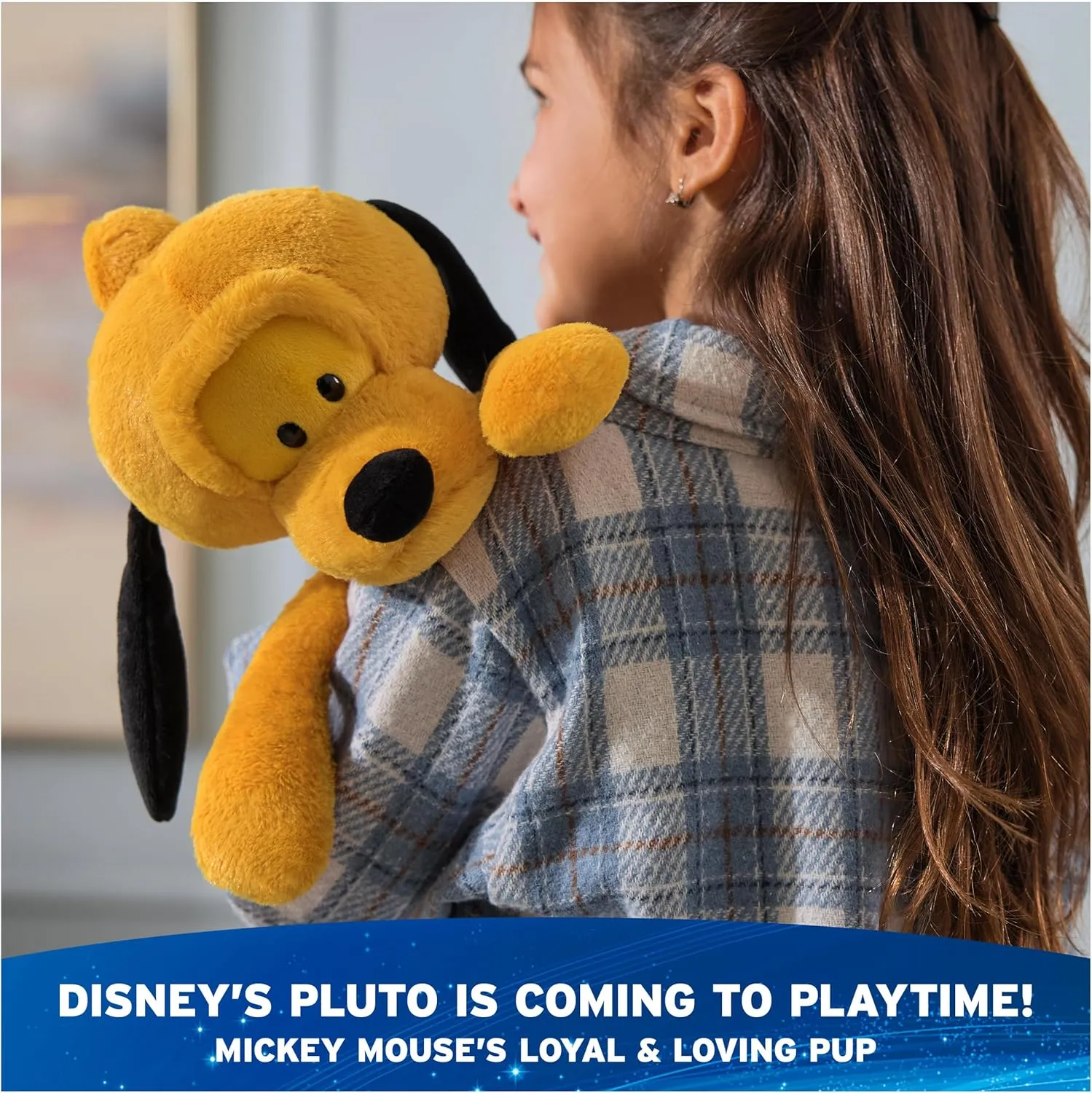 GUND Disney Official Pluto Toothpick Plush, Pluto Dog Stuffed Animal for Ages 1 and Up, Yellow, 15”