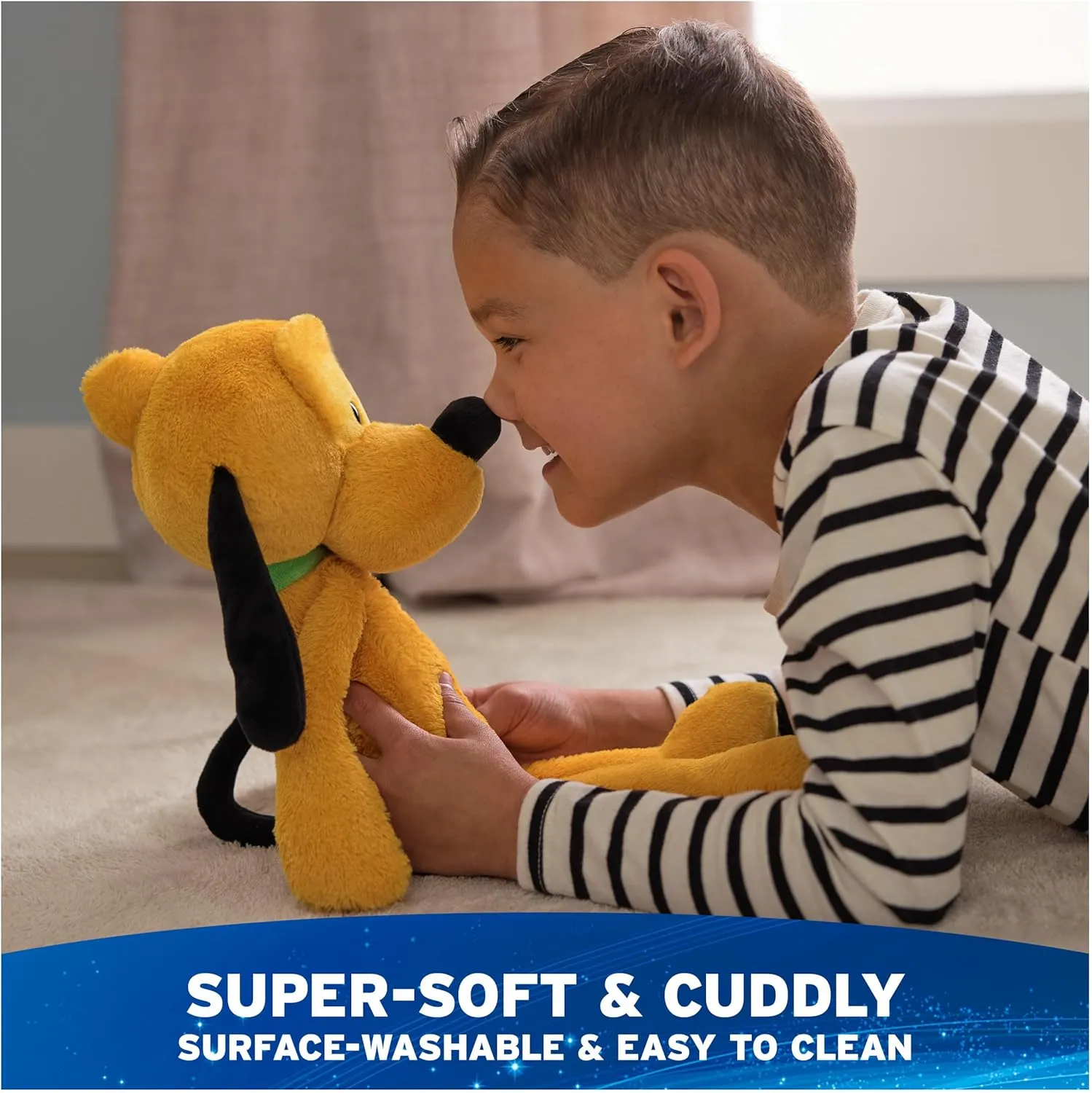GUND Disney Official Pluto Toothpick Plush, Pluto Dog Stuffed Animal for Ages 1 and Up, Yellow, 15”