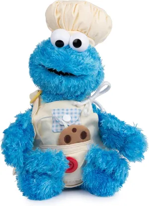 GUND Sesame Street Official Cookie Monster Teach Me Plush, Premium Plush Toy for Ages 1 & Up, Blue, 15”