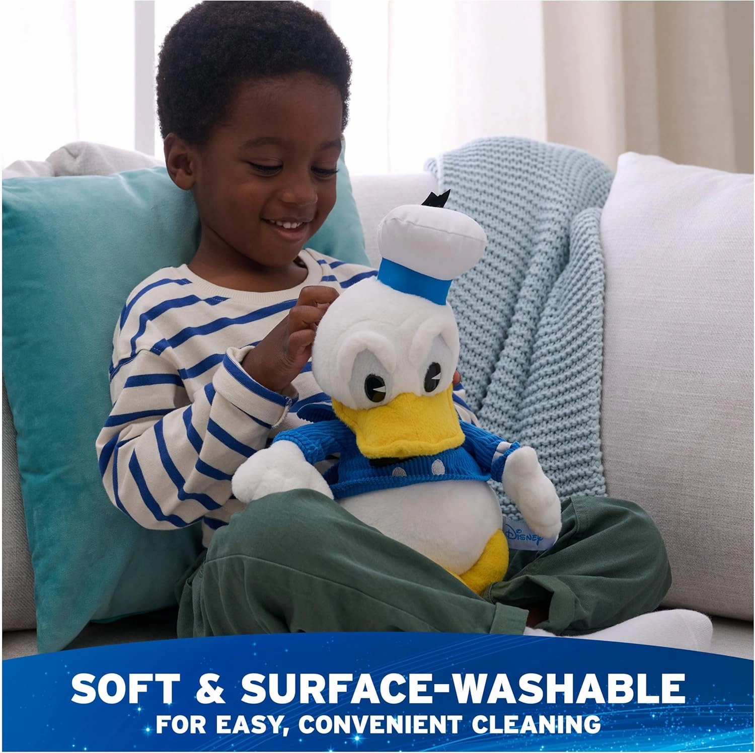 GUND Disney Official Donald Duck Classic Plush, Mickey and Friends, Deluxe Collector Stuffed Animal for Ages 1 and Up, Blue/White, 14”