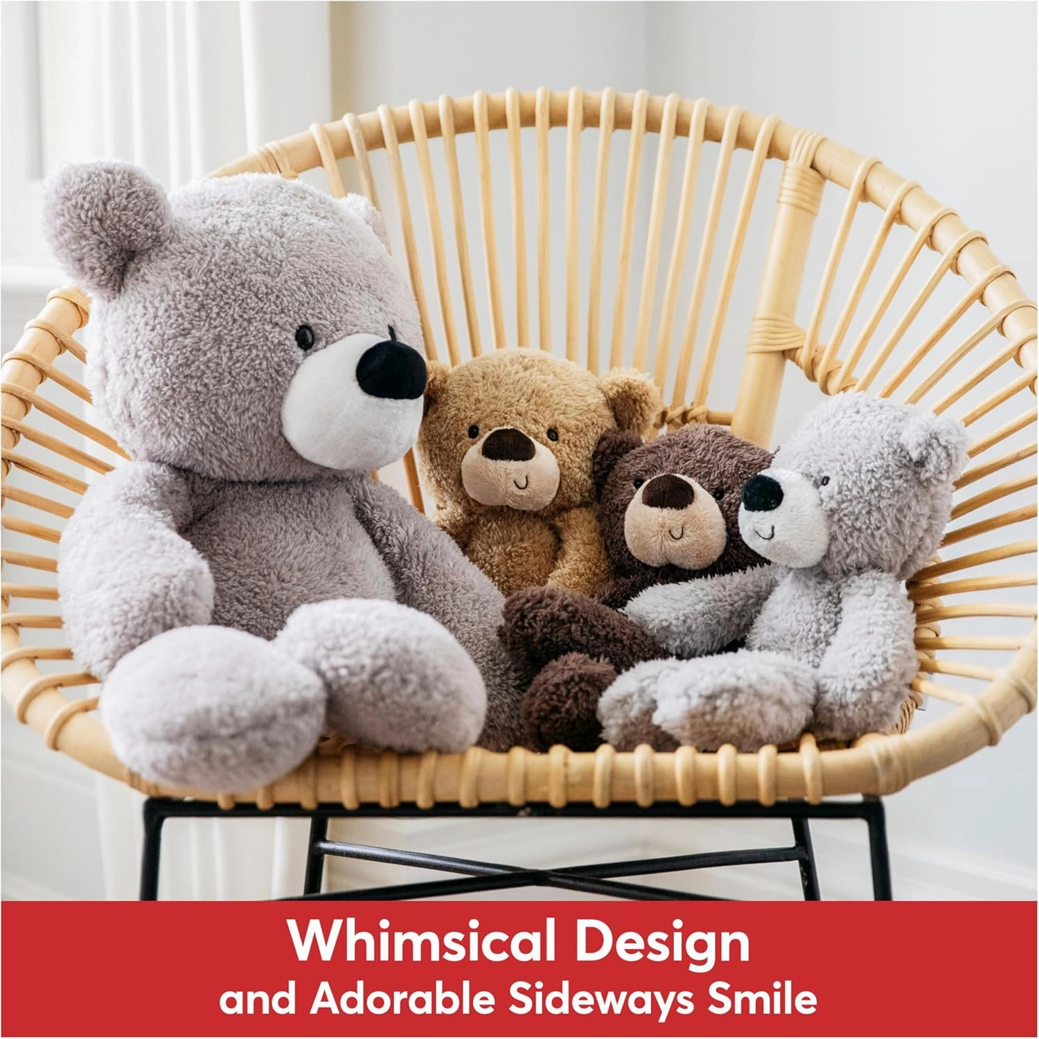 GUND Fuzzy Teddy Bear, Premium Stuffed Animal for Ages 1 and Up, Beige, 13.5”