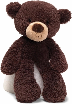 GUND Fuzzy Teddy Bear, Premium Stuffed Animal for Ages 1 and Up, Chocolate Brown, 13.5”
