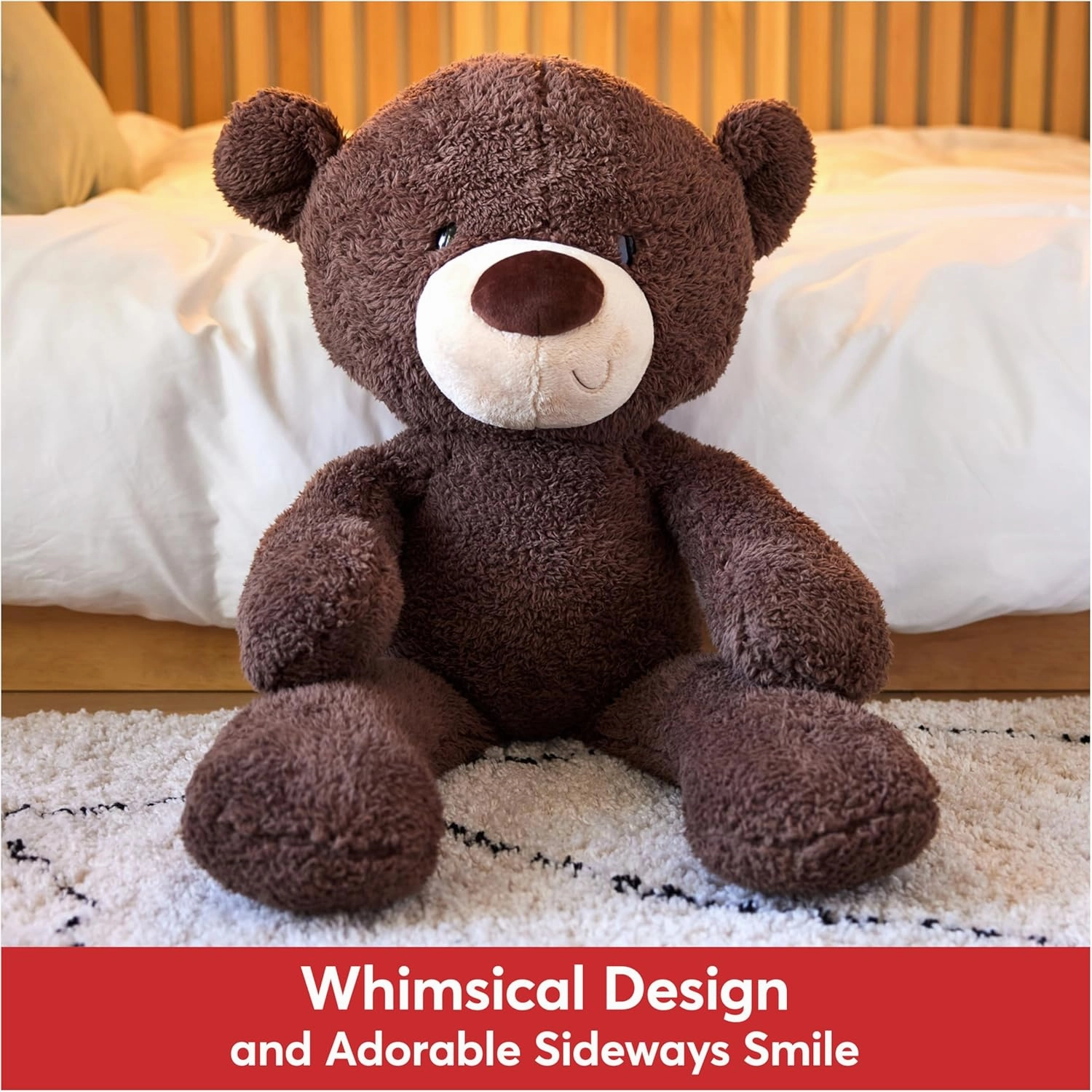 GUND Fuzzy Teddy Bear, Premium Stuffed Animal for Ages 1 and Up, Chocolate Brown, 13.5”