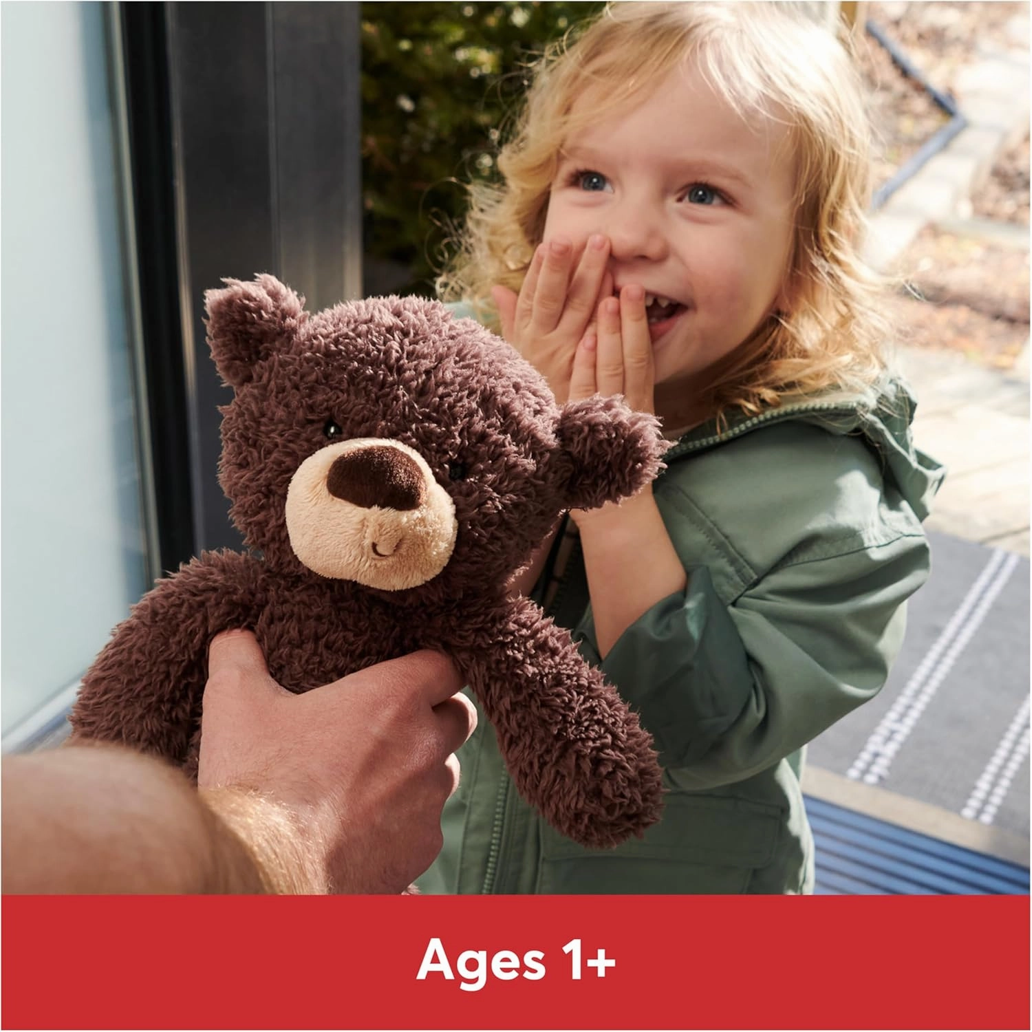 GUND Fuzzy Teddy Bear, Premium Stuffed Animal for Ages 1 and Up, Chocolate Brown, 13.5”