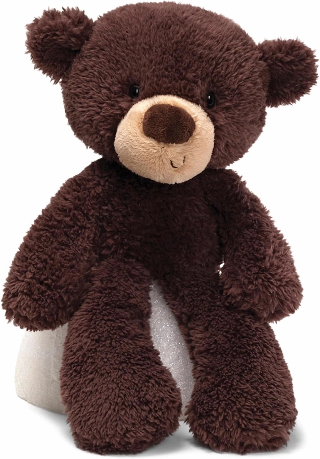 GUND Fuzzy Teddy Bear, Premium Stuffed Animal for Ages 1 and Up, Chocolate Brown, 13.5”