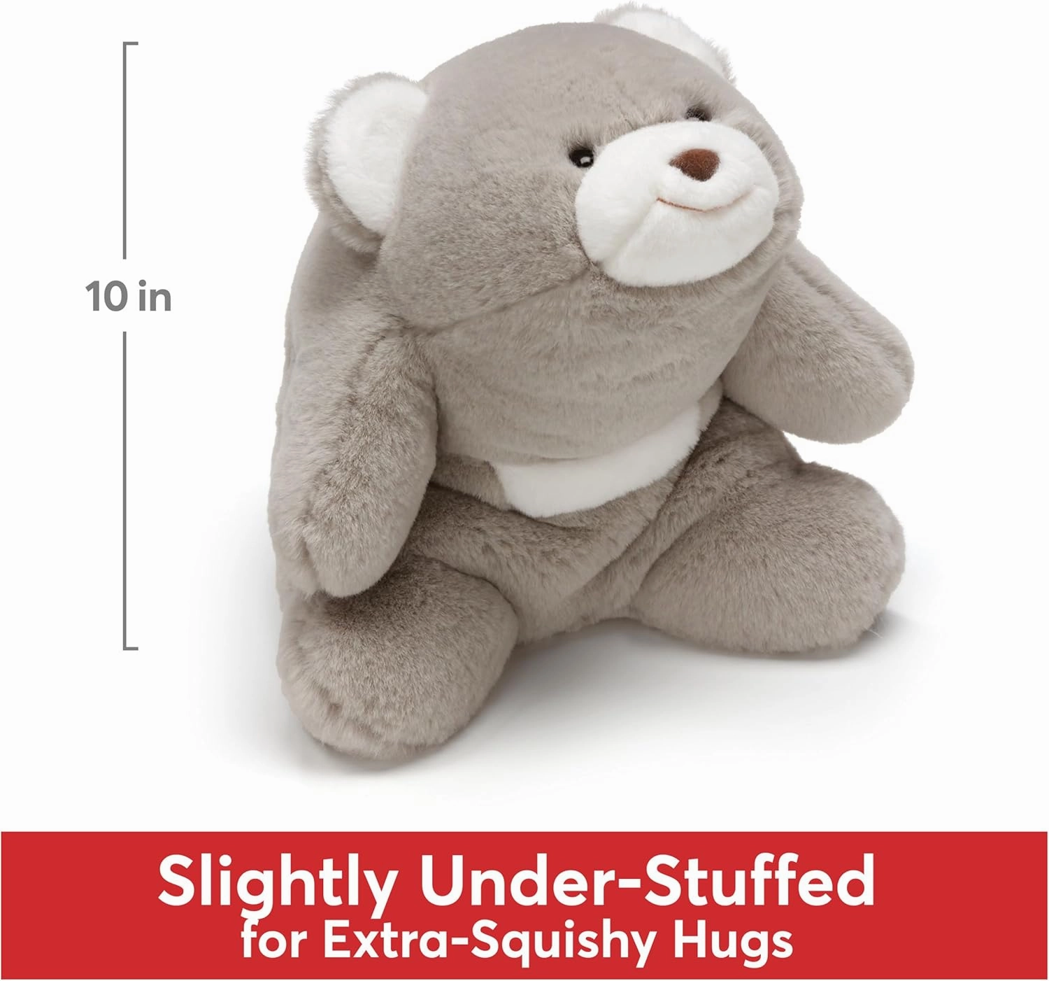 GUND Original Snuffles Teddy Bear, Premium Stuffed Animal for Ages 1 and Up, Gray, 10”