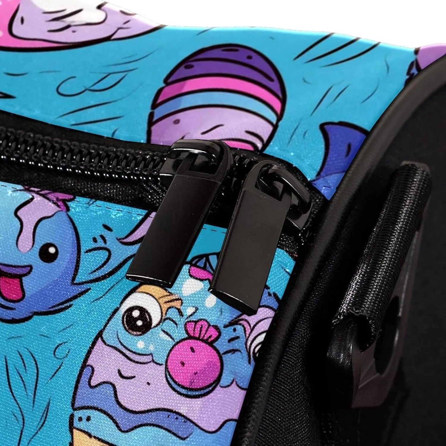 Gym Bag for Women,Small Gym Bag for Men,Bunny Colorful Egg Doodles,Overnight Bag