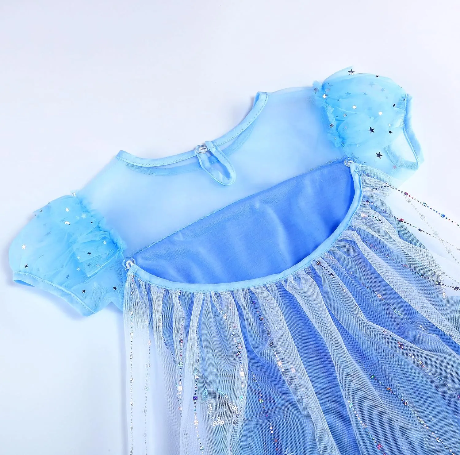 GZ-LAOPAITOU Light Up Princess Dresses for Girls Princess Dress Up Halloween Party Princess Costume with Long Cape