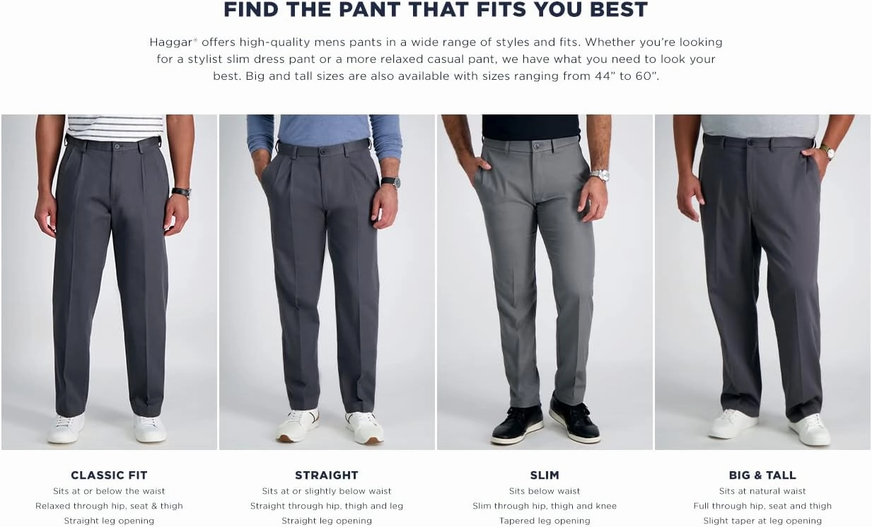 Haggar Mens Classic Fit Stretch Corduroy Pant