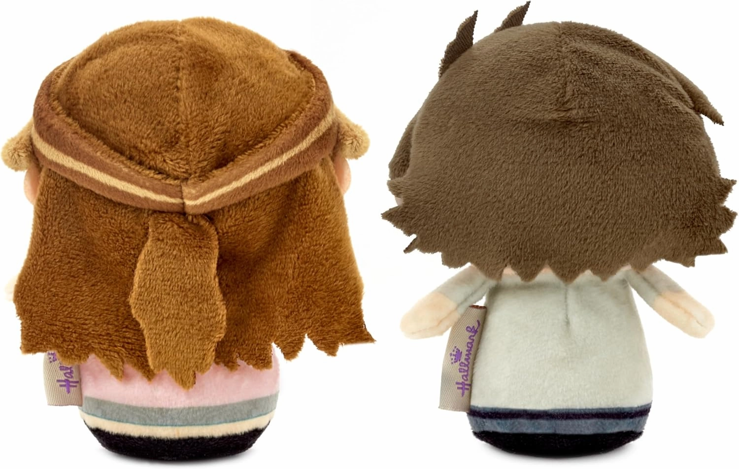 Hallmark itty Bitty The Office Plush Toys (Jim and Pam) Set of 2, 4" Mini Stuffed Animals, The Office TV Show Gifts