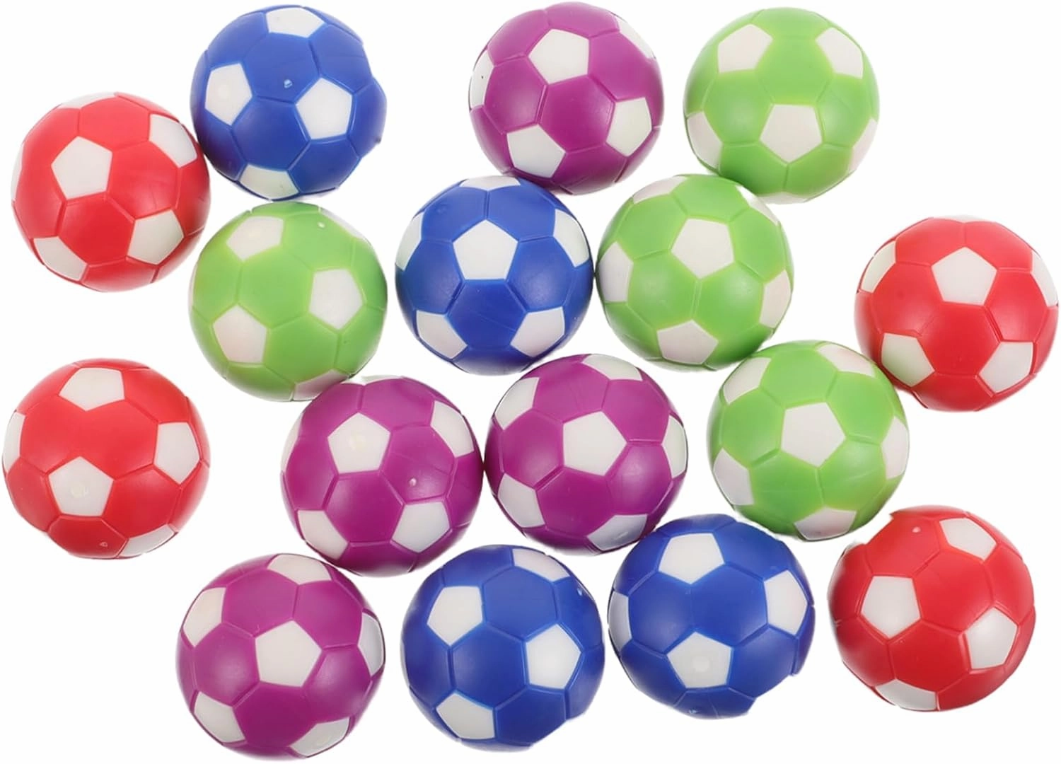 HANABASS 16pcs Mini Footballs Table Football Accessories for Foosball Table Games Easy to Clean Maintain for Home Office Bar Use