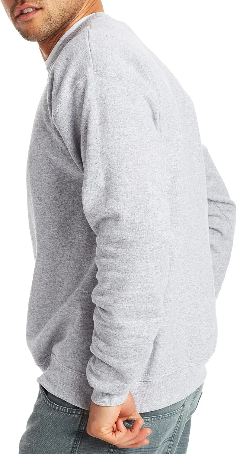 Hanes Men's EcoSmart Fleece, Pullover Crewneck Sweatshirt, 1 or 2 Pack