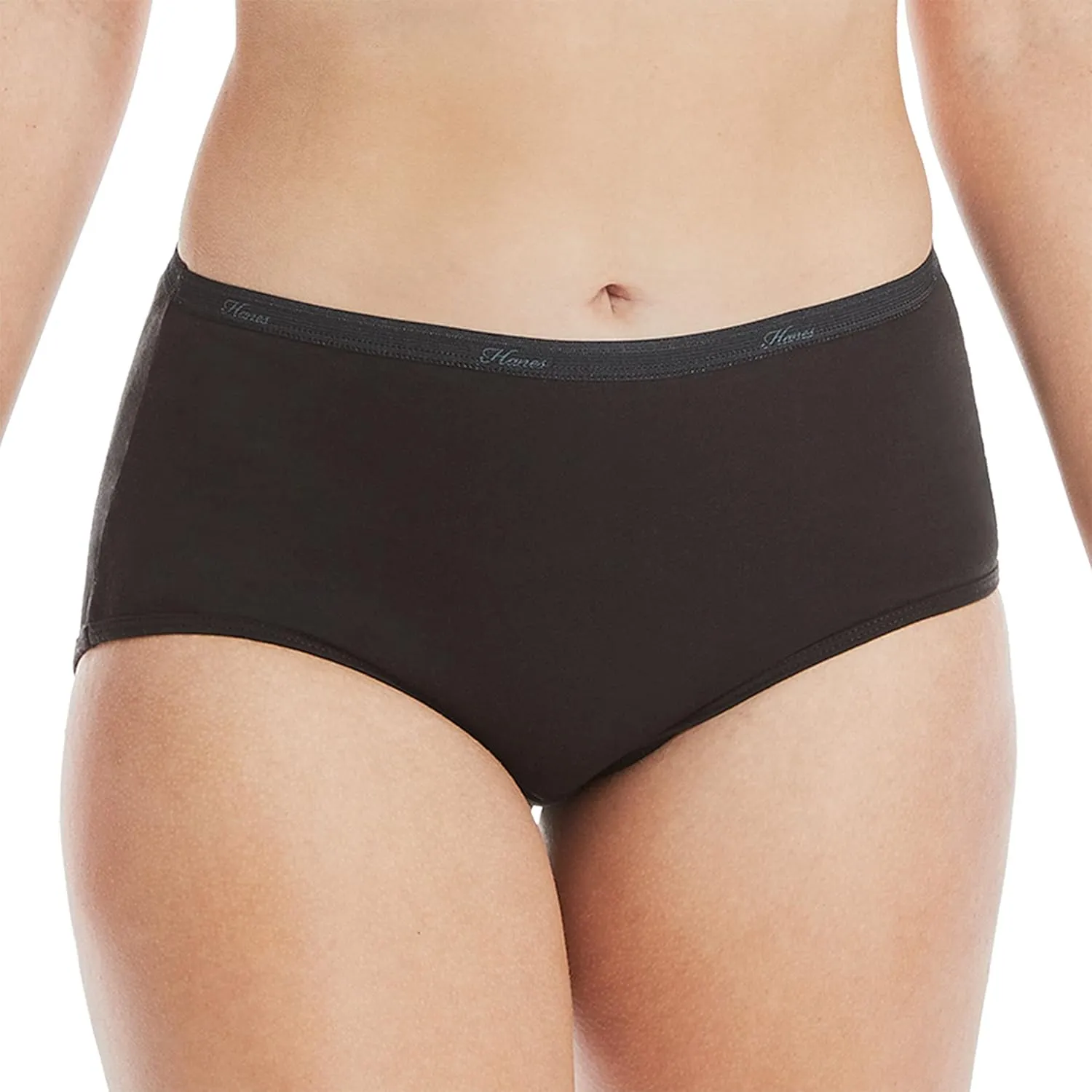 Hanes Women's Cotton Brief Value Pack, 10-Pack, Assorted Brief Underwear (Colors May Vary)