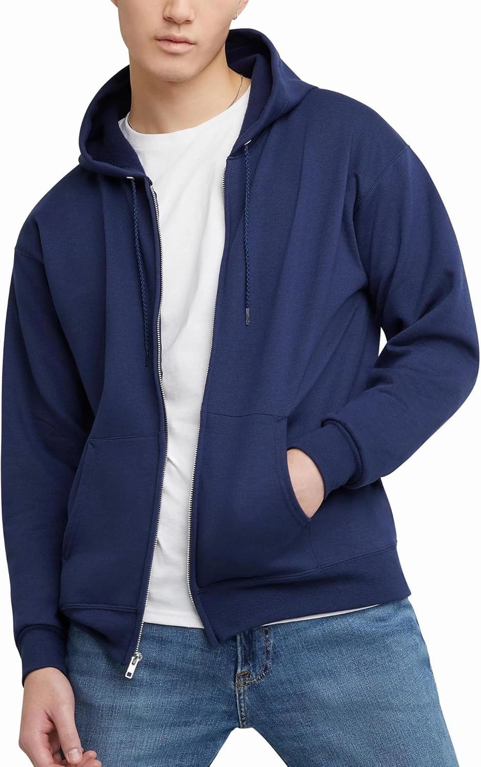 Hanes Men's EcoSmart Fleece Full-Zip Hoodie Sweatshirt