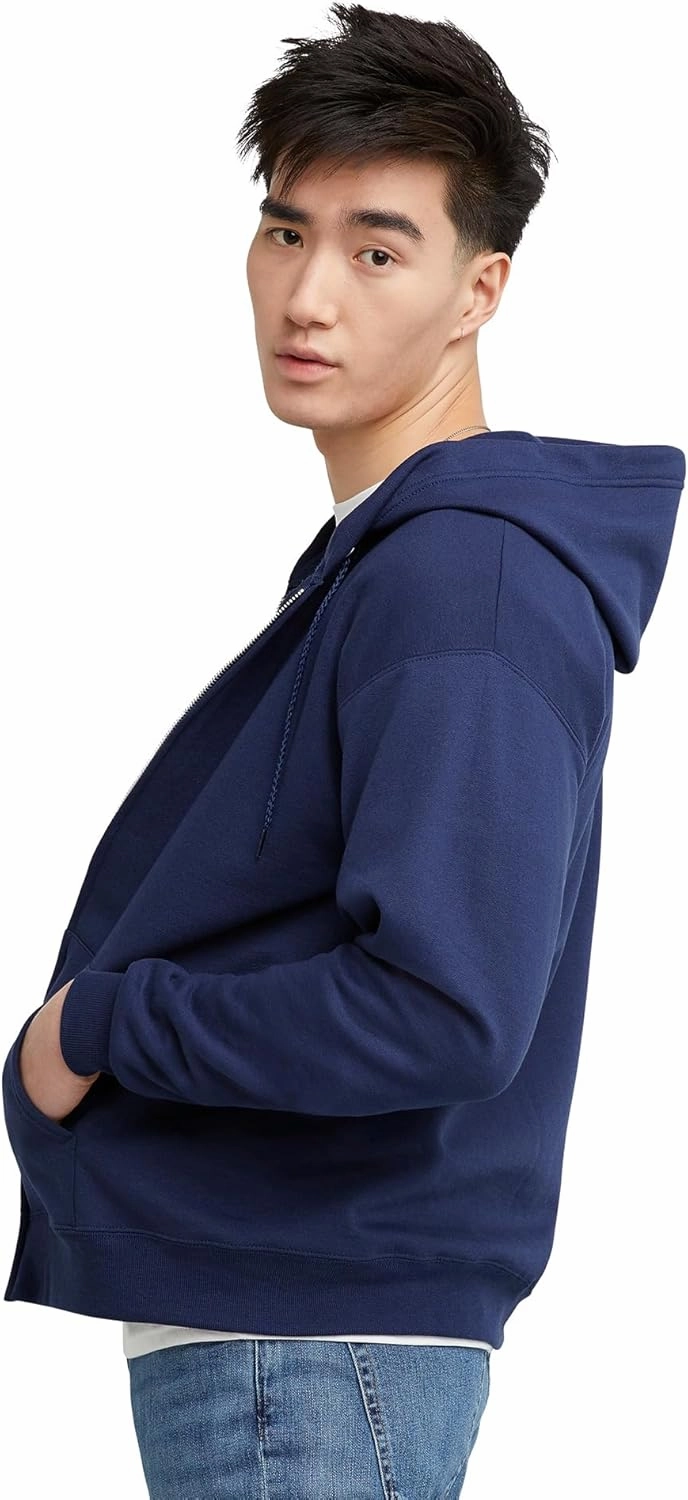 Hanes Men's EcoSmart Fleece Full-Zip Hoodie Sweatshirt