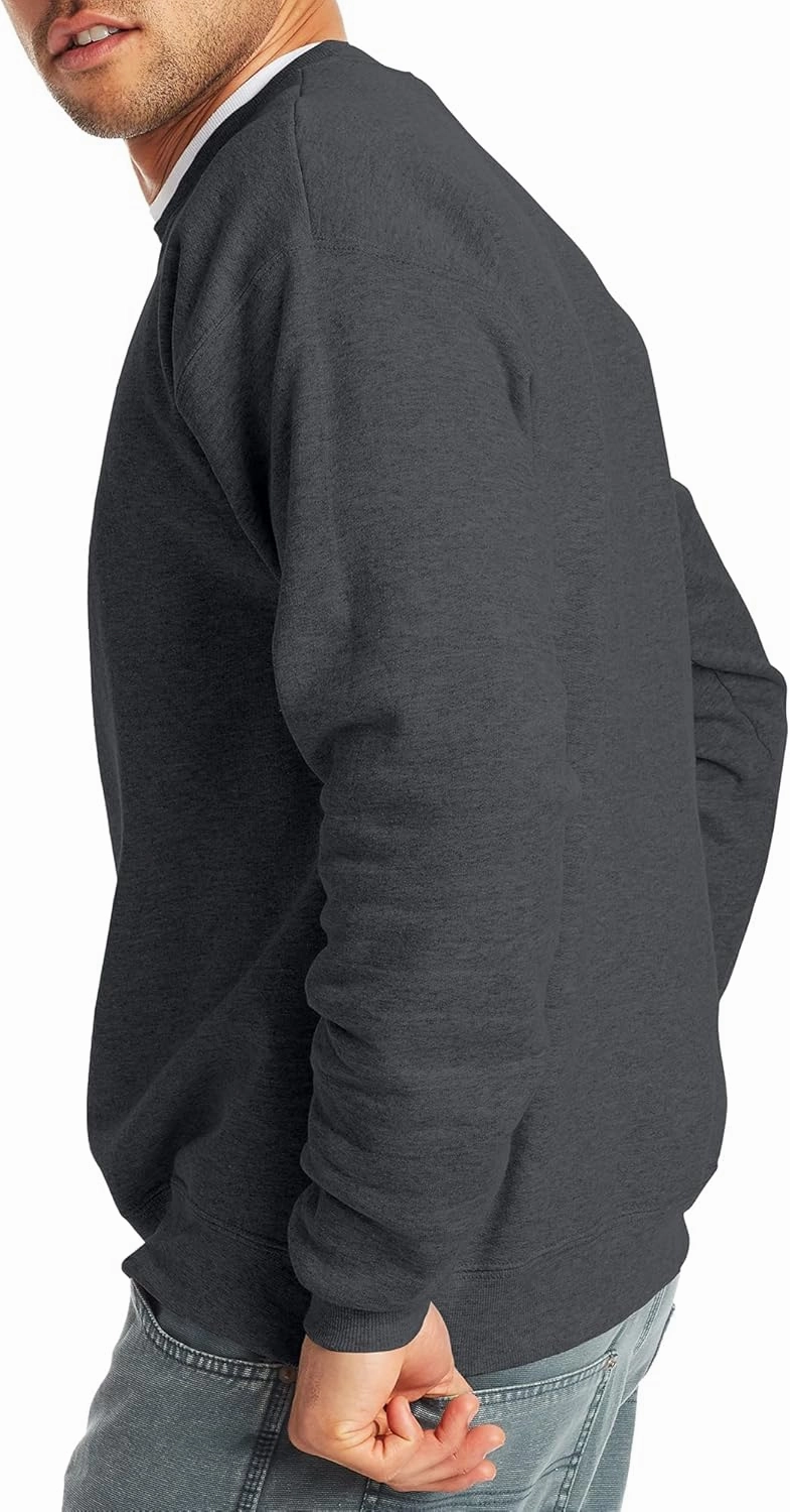 Hanes Men's EcoSmart Fleece, Pullover Crewneck Sweatshirt, 1 or 2 Pack