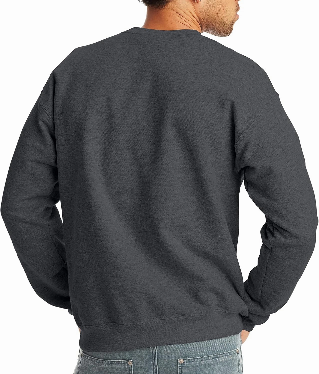 Hanes Men's EcoSmart Fleece, Pullover Crewneck Sweatshirt, 1 or 2 Pack