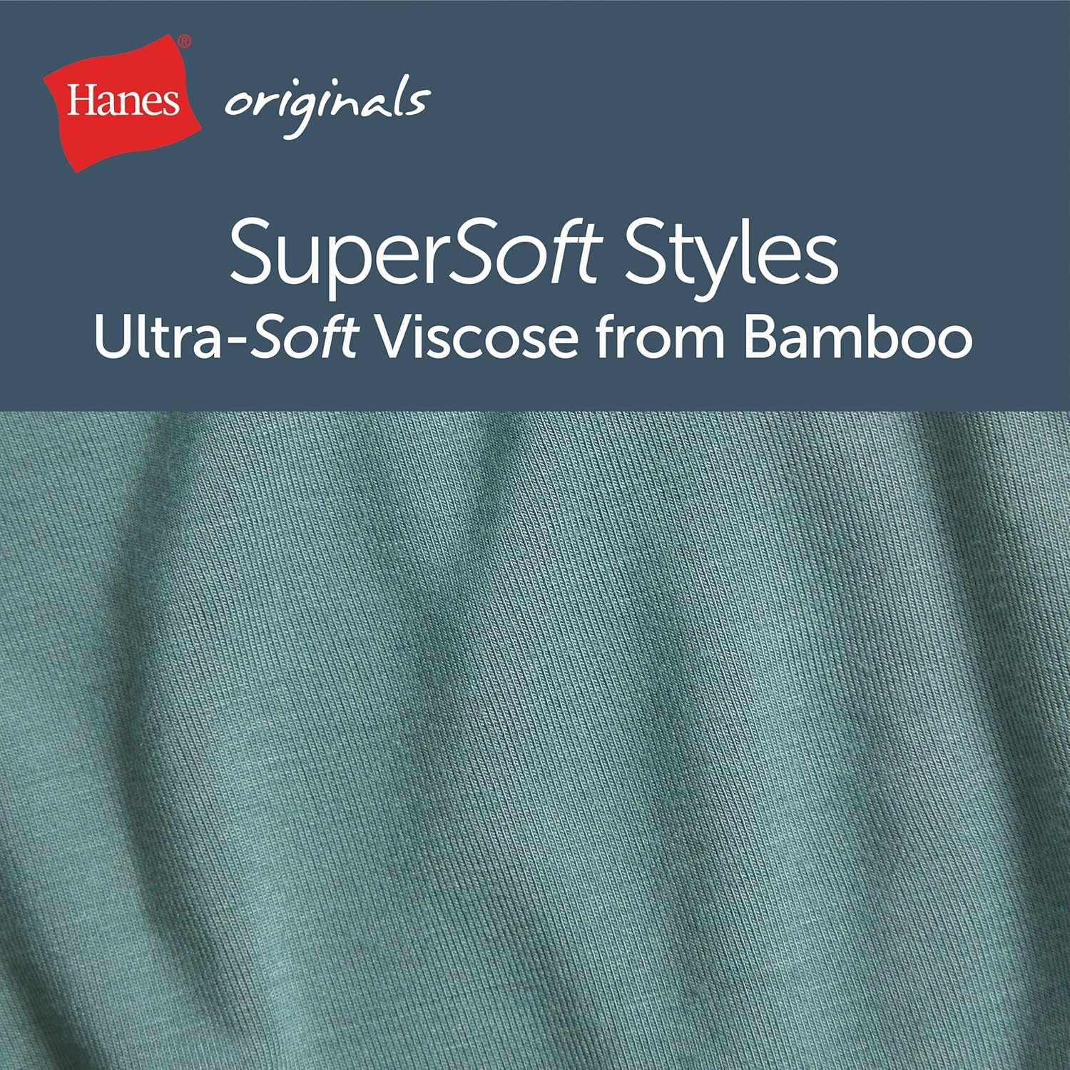 Hanes Men's Supersoft Underwear, Viscose from Bamboo, Trunks and Boxer Briefs