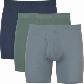 Hanes Men's Supersoft Underwear, Viscose from Bamboo, Trunks and Boxer Briefs