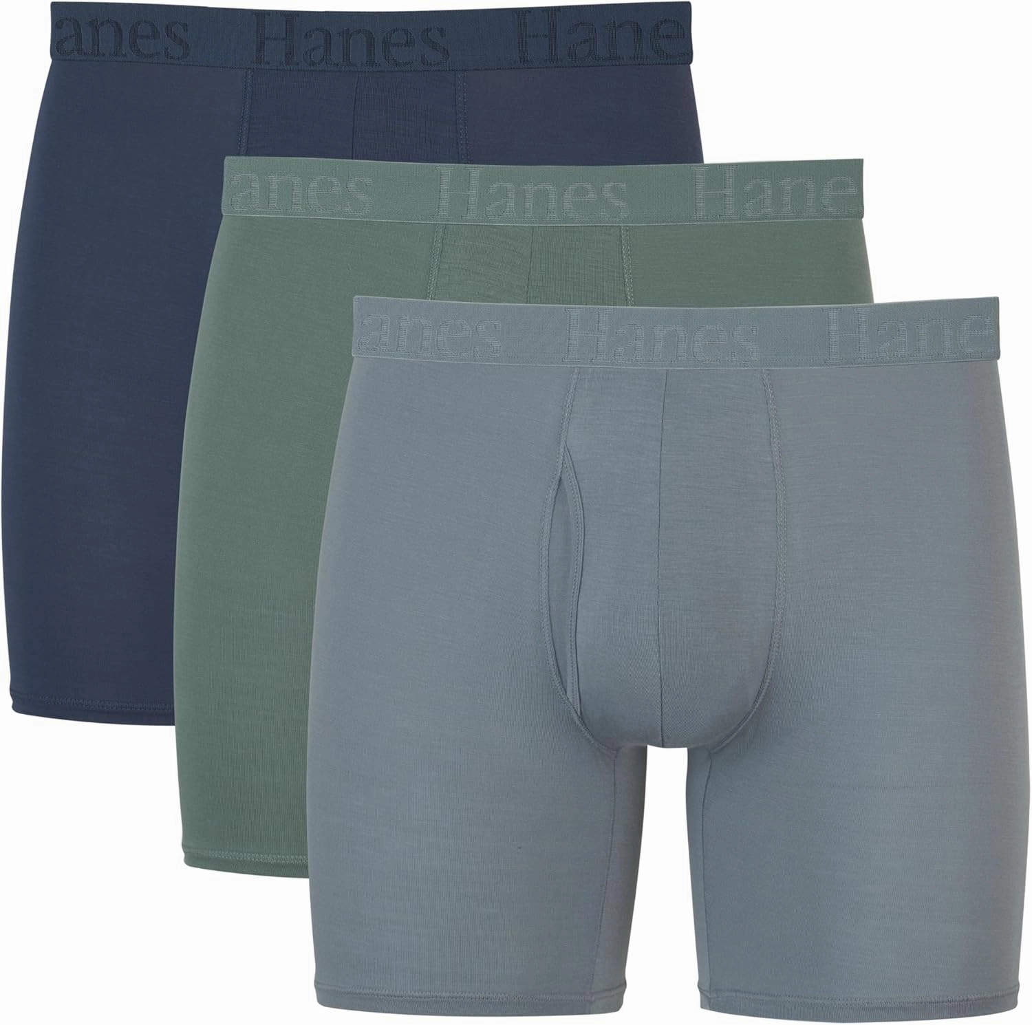 Hanes Men's Supersoft Underwear, Viscose from Bamboo, Trunks and Boxer Briefs