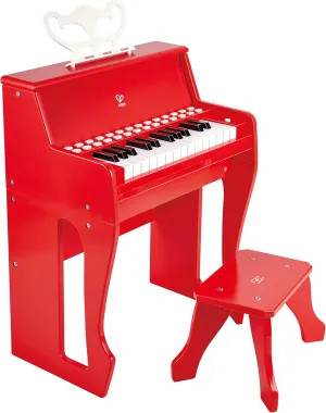 Hape Learn with Lights Red Piano with Stool