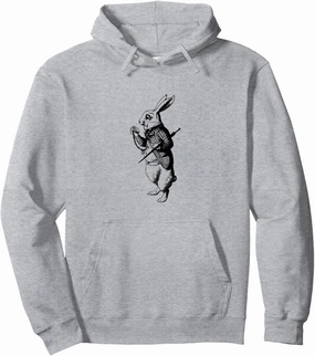 Hare Time Pocket Watch Rabbit Pullover Hoodie