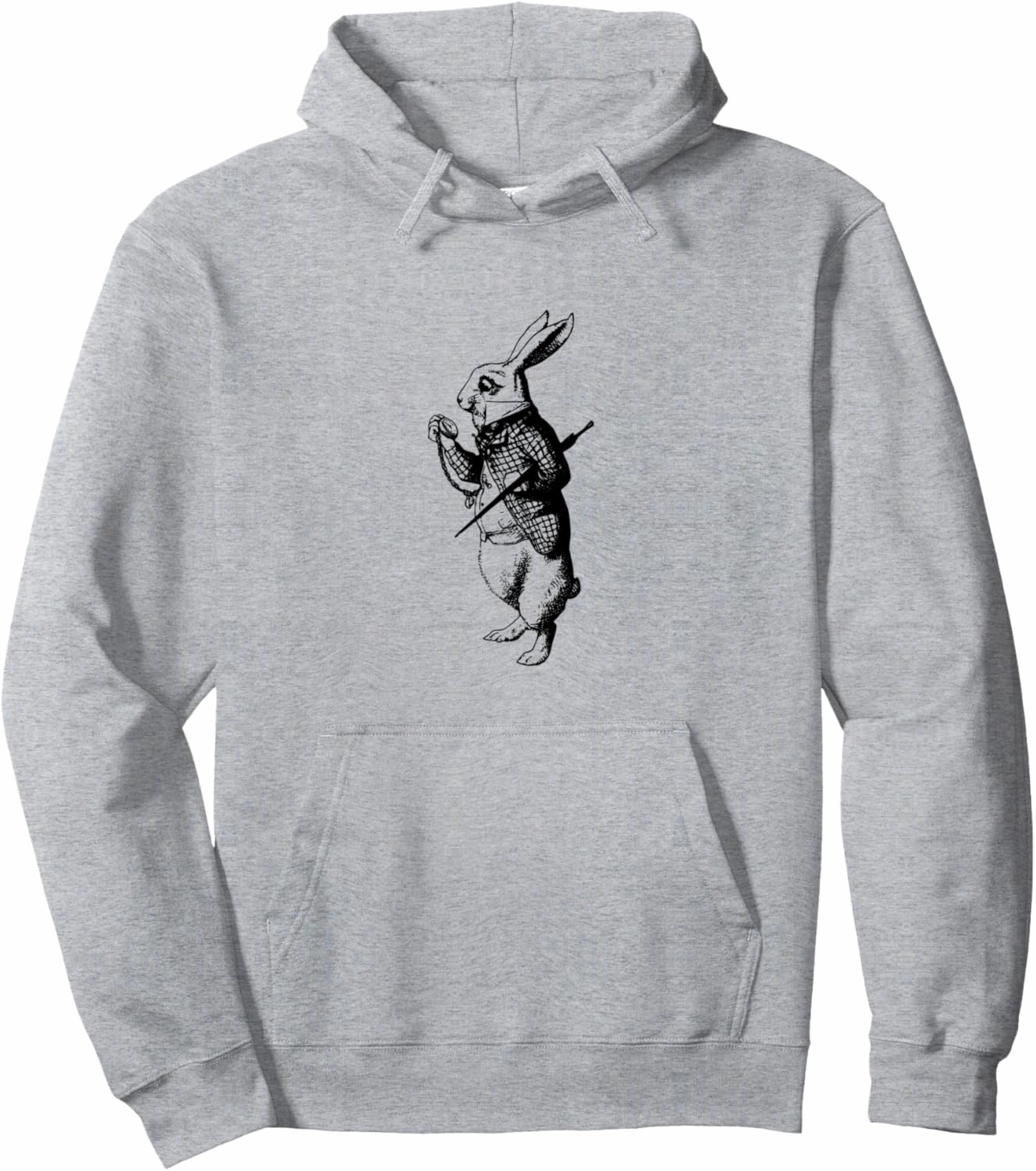 Hare Time Pocket Watch Rabbit Pullover Hoodie