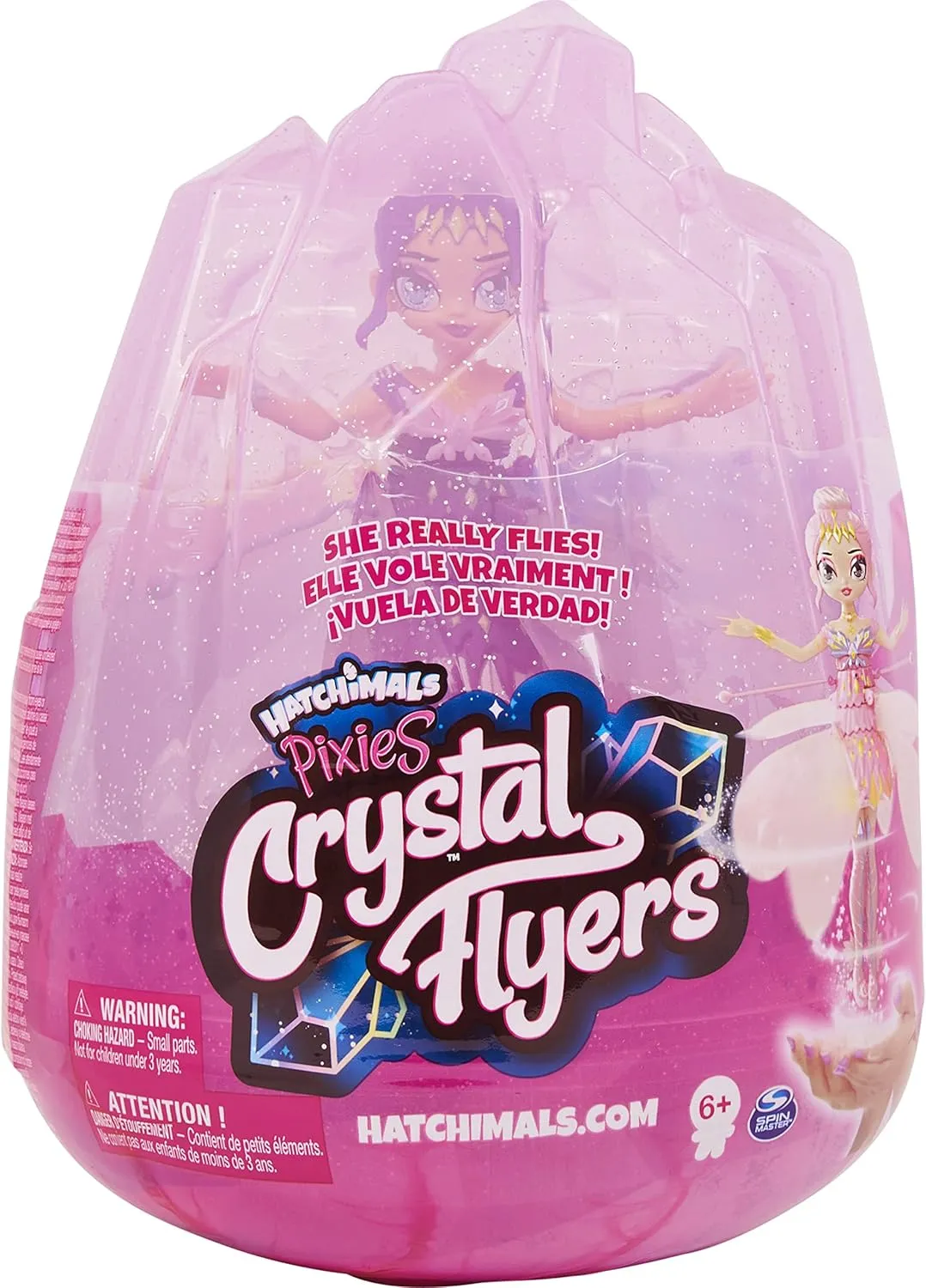 Hatchimals Pixies, Purple Magical Flying Pixie Toy Doll, Girls Gifts, Kids Toys for Girls Ages 6 and up