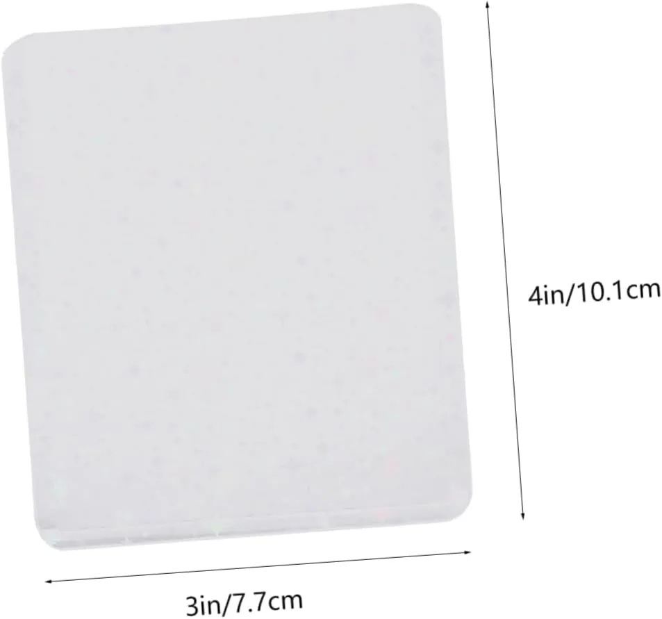 Healifty 50pcs Holographic Heart Card Sleeves Album Transparent Trading Card Protectors Simple for Storage and Display