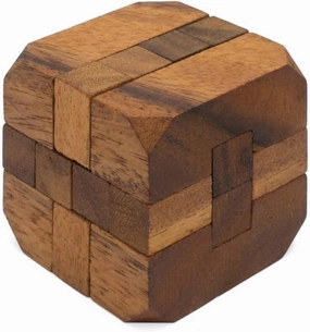 Hidden Passage: Wooden Puzzles for Adults - 3D Brain Teaser Interlocking Game Handmade Organic Educational Problem-Solving Game for Adults & Children. Corporate Desk Accent for Office.