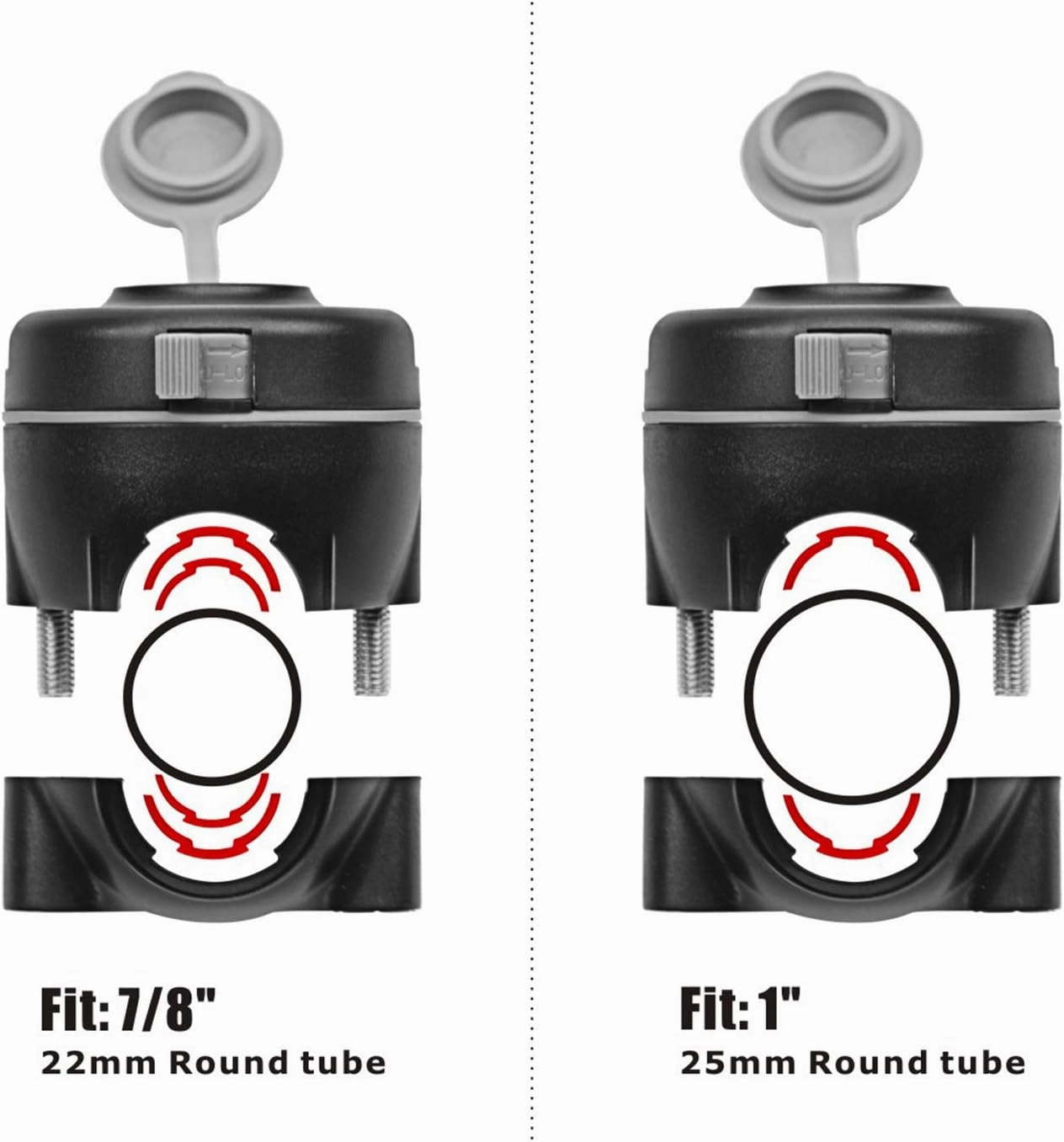 HITORHIKE Fishing Rod Holder Universal Fit Kit Allows for 360-degree Adjustment Kayak Fishing Boat Powerlock Rod Holder