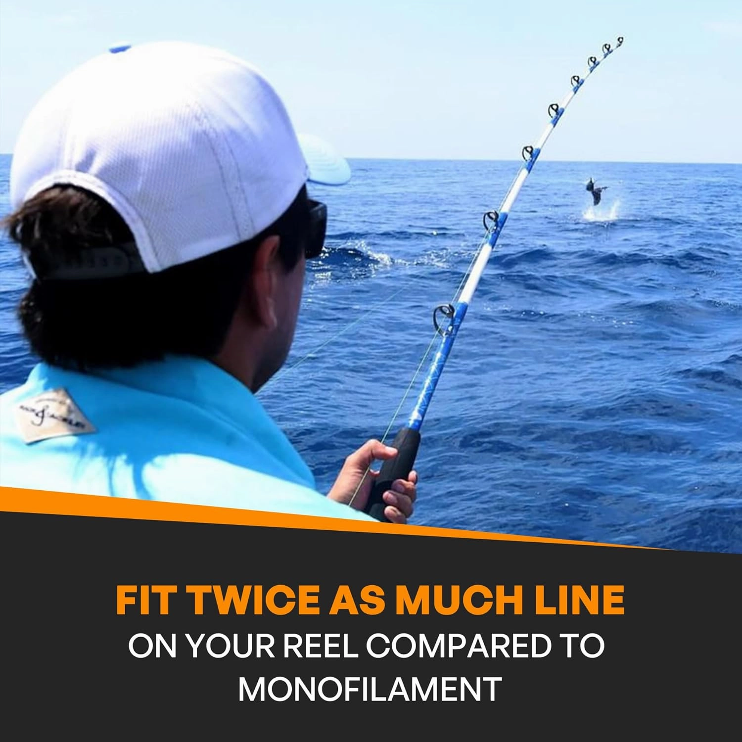 Hollow Core Braided Fishing Line - USA Made, Spliceable Braid for Bluewater Angling, Superior Knotless Leader Transition - 16-Strand for Increased Reel Capacity