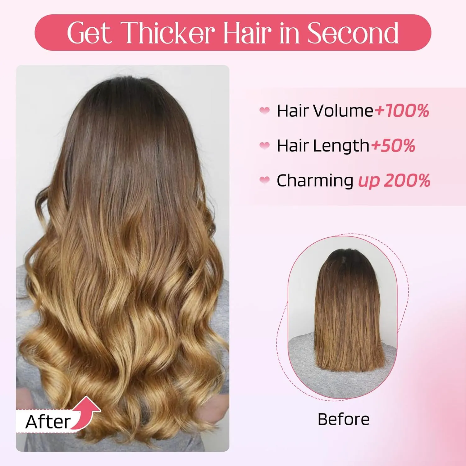 HOOJIH Clip in Hair Extensions 4PCS 14" Short Curly Clip on Hair Extensions Invisible Lace Weft Natural Soft Hairpieces for Women - Golden Blonde with Highlights