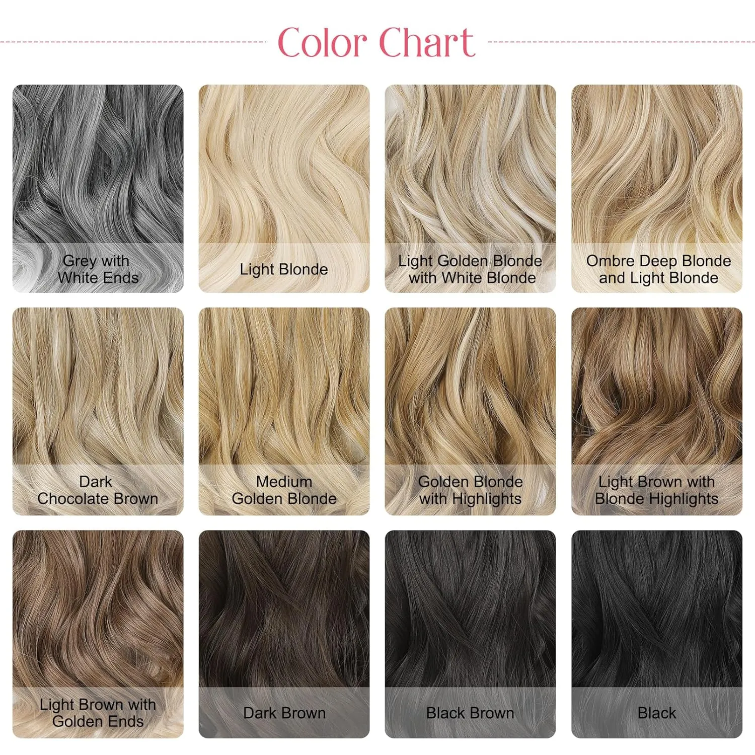 HOOJIH Clip in Hair Extensions 4PCS 14" Short Curly Clip on Hair Extensions Invisible Lace Weft Natural Soft Hairpieces for Women - Golden Blonde with Highlights
