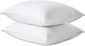 Hotel Collection Bed Pillows King Size Set of 2 Back Sleeper Pillow for Adults Stomach Kids Side Sleeping Medium Soft Plush Fluffy White 20x36 inches