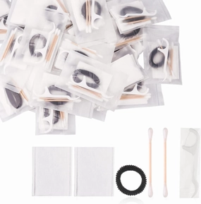 Hotel Vanity Kit,50Pack Individually Wrapped Bulk Hygiene Supplies for Homeless Include Cosmetic Cotton Pads,Cotton Swabs,for Airbnb,Hotel,Shelter,Nursing Home,Charity