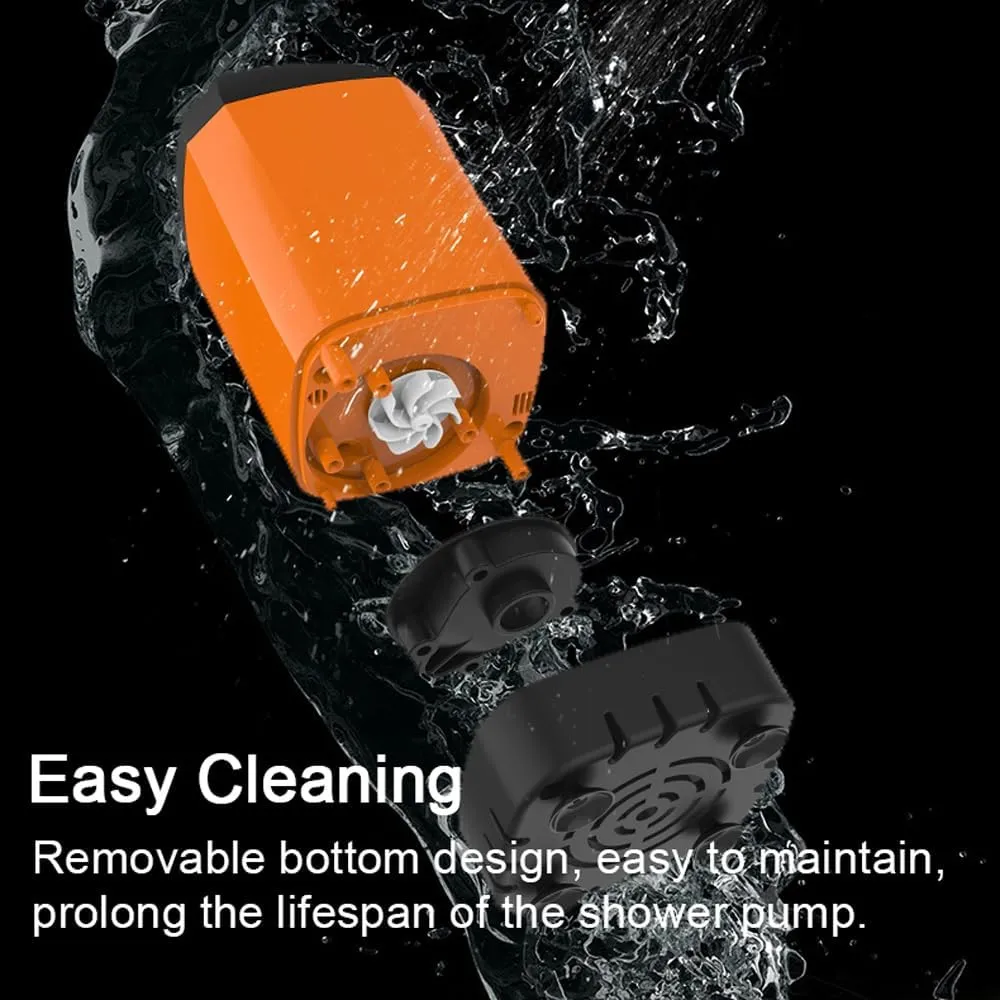 HXBER Portable Shower for Camping Electric Shower Pump IPX7 Waterproof for Camping Hiking Backpacking RV Travel Beach Pet Watering Outdoor Shower Kit