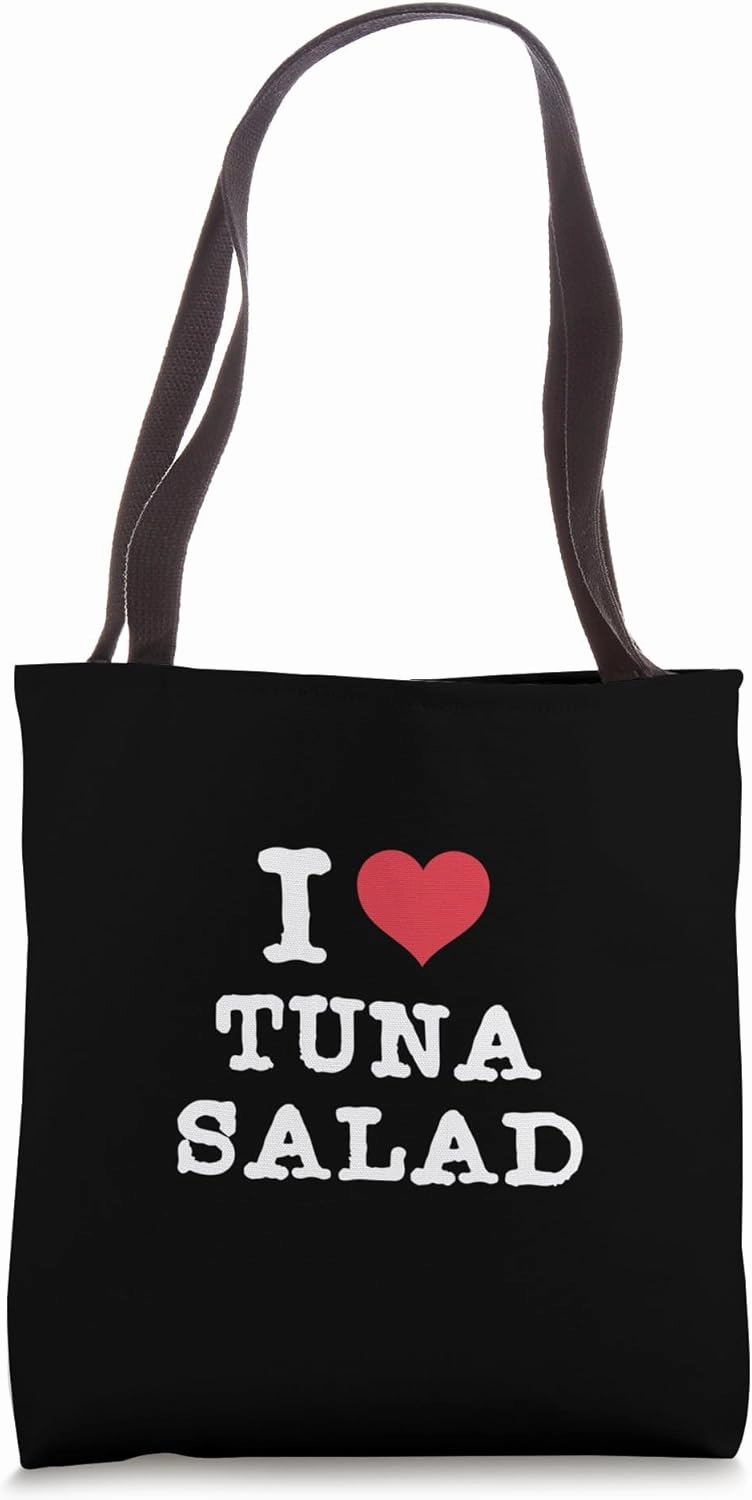 I love tuna salad I Heart tuna salad Fish Sandwich Meat Fan Tote Bag