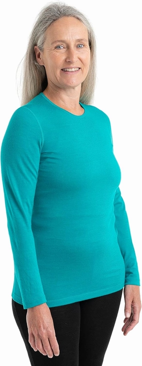Icebreaker Merino Women's 200 Oasis Long Sleeve Thermal Cold Weather Base Layer T-Shirt
