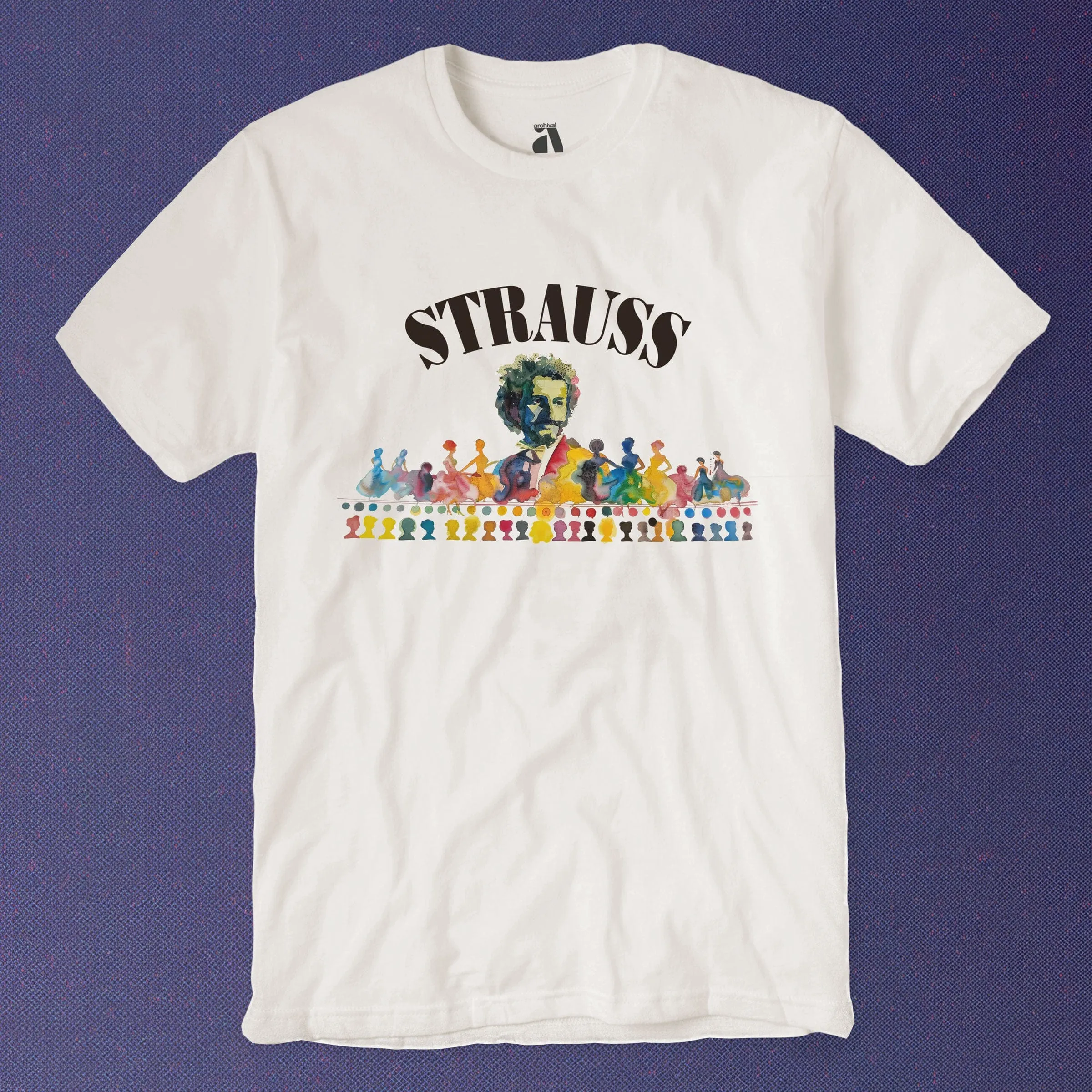 Johann Strauss: Illustrated T-Shirt