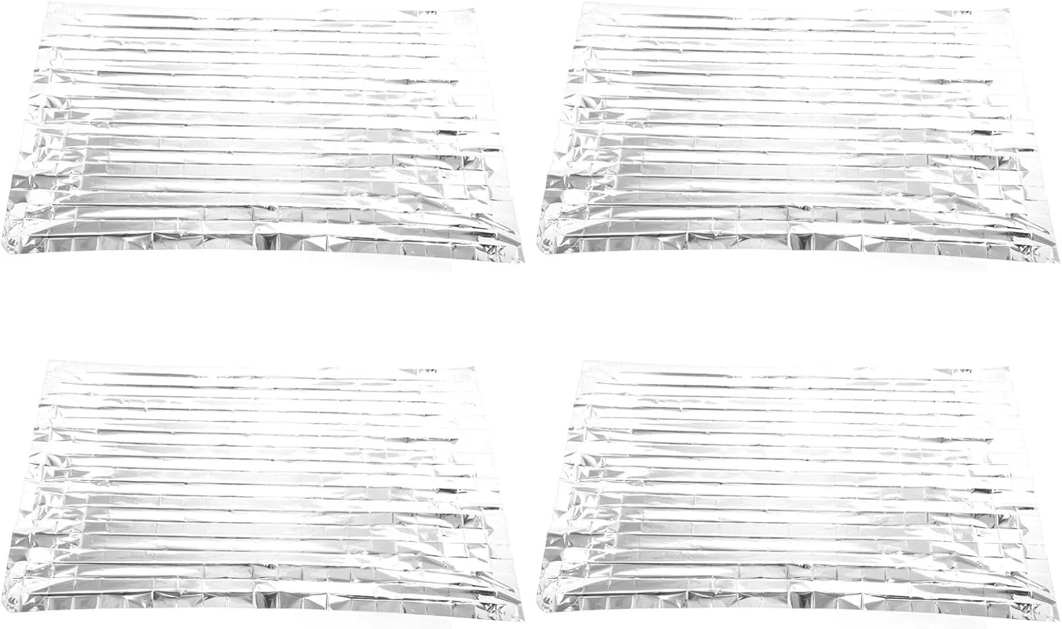 JTLB Emergency Blanket 130x210cm Portable Multifunctional Emergency Water Proof Thermal Blanket (Silver)