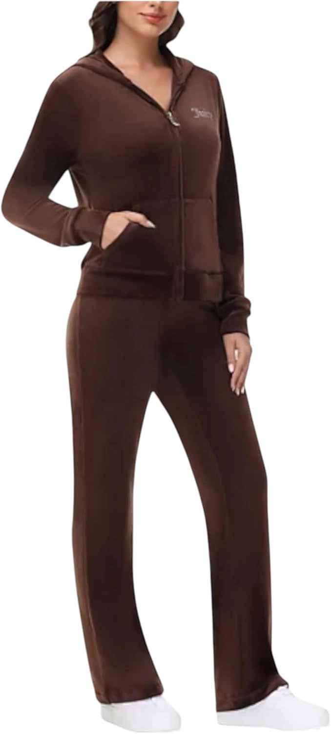 Juicy Couture Women's Bling Velour Hoodie