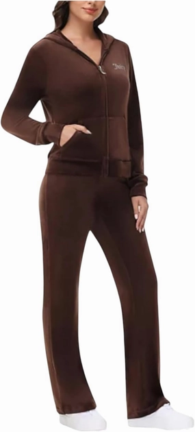 Juicy Couture Women's Bling Velour Hoodie